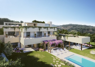 Lyxig, nybyggd, 5 sovrum modern villa till salu på Los Flamingos Golf, New Golden Mile
