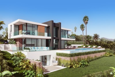 New build 4 bedroom, 4 bathroom villa with amazing sea views at La Paloma, Manilva