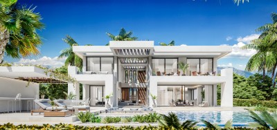 Small development of luxury family 4 bedroom villas on the New Golden Mile, Estepona