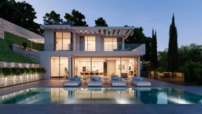 Off-plan, 5 slaapkamer luxe villa voor modern wonen in Torreblanca, Fuengirola