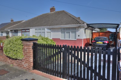 Mark Road, Hightown, semi detached bungalow, 2 bedrooms, conservatory, garage, driveway, pleasant rear garden, excellent condition throughout.