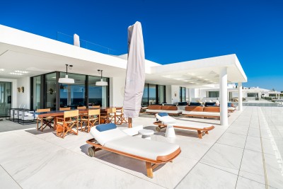 Extreme luxury front line beach penthouse at Emare on the New Golden Mile, Estepona between Estepona Town and Marbella