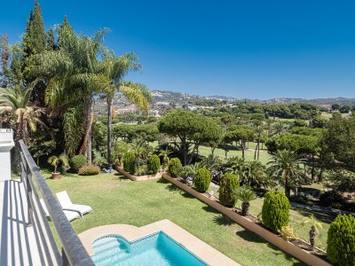 Renovated 4 bedroom 4 bathroom villa with games room and open views at Rio Real, Marbella