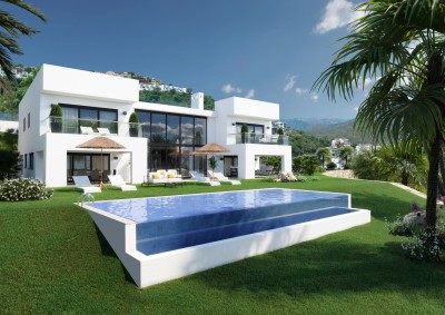 New luxury villa with 4 en suite bedrooms and amazing views situated at La Mairena