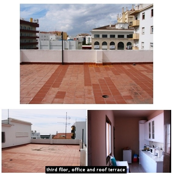 third fllor, office and roof terrace