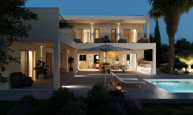 Luxury villa with pool in an exclusive area near Pollensa with completion in November 2024