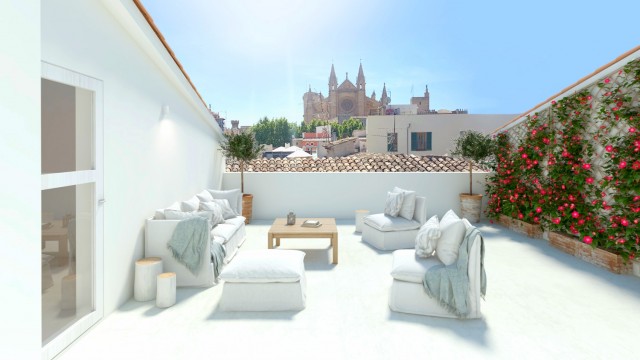 PAL11513 Luxury apartment project under construction in the old town of Palma