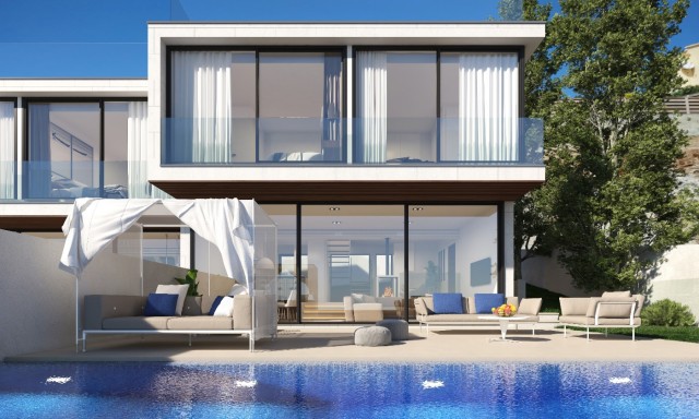 Modern four bedroom sea view villa with luxurious finishes in Alcanada, Alcudia