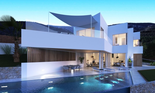Exclusive 3-bedroom villa project with infinity pool and mountain views in northern Mallorca
