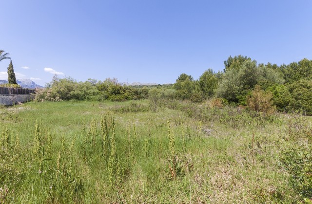 Building plot only about 200 metres away from the beach in Puerto Pollensa