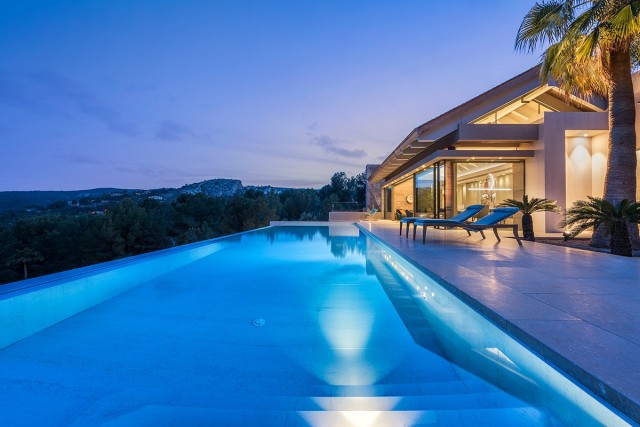 Newly built luxury residence in Son Vida with views over Palma Bay