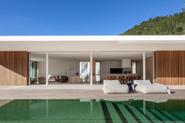 Chic contemporary villa with bright interiors near the golf course of Son Vida