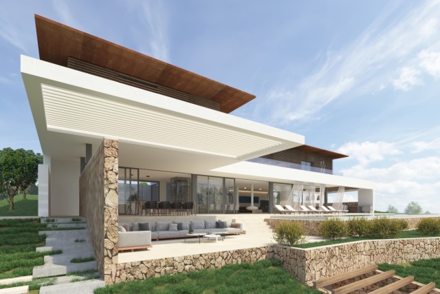 SWOCAV40019 Project for luxury villa with sea water pool in Cala Vinyes