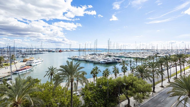 Luxury seafront penthouse overlooking Palma´s famous Paseo Marítimo