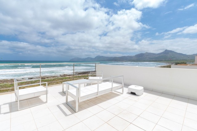 Seafront villa with holiday rental license in Son Serra de Marina