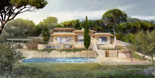 Lovely villa, under construction, with fantastic views in Santa Ponsa