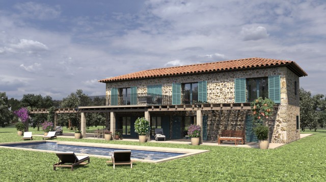 Magnificent rustic plot with building license for sale in Pollensa