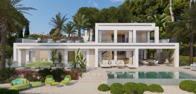 Completely renovated villa in a timeless, modern-Mediterranean architectural style