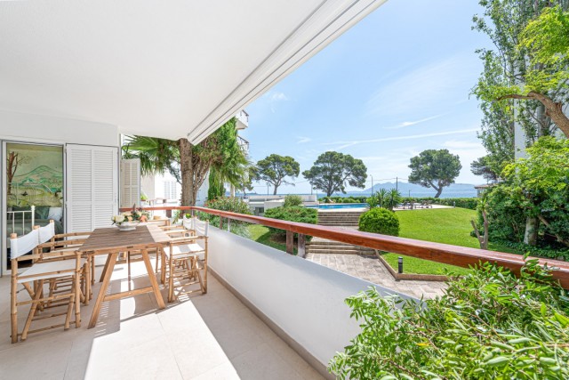 PTP11908RM Spacious seaview apartment with community pool and gardens in Puerto Pollensa