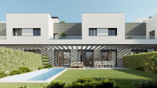 SWOPAL2265 Newly built townhouses with pools and gardens in Can Pastilla