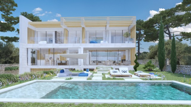 SWONSP40796 Plot with project for a 5 bedroom villa in Santa Ponsa