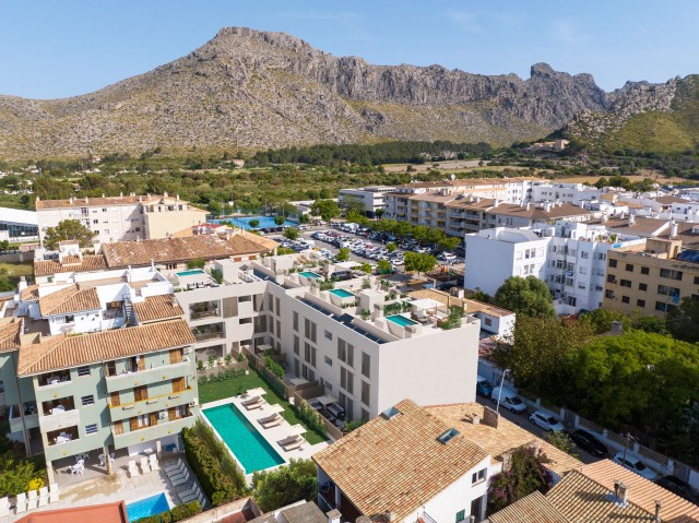 New apartments with community pool near the beach in Puerto Pollensa