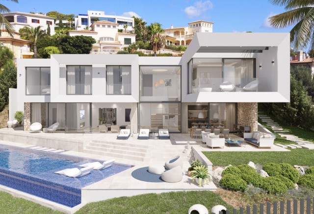 Project for a stunning, luxury sea view villa in Santa Ponsa