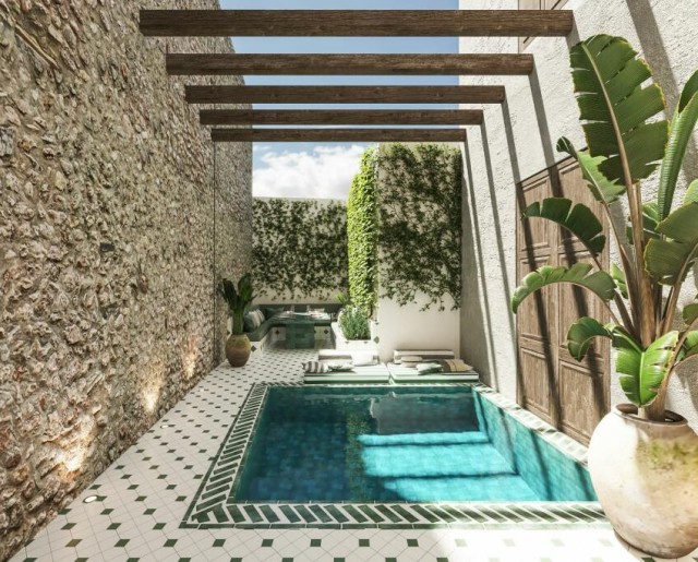 POL20571 Townhouse with a chic project for a home with pool and Jacuzzi in Pollensa old town