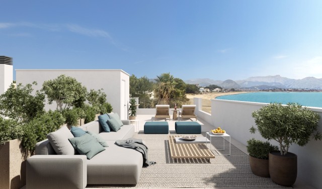 ALC40816 Modern sea view villa with roof terrace and pool in Barcares, Alcudia