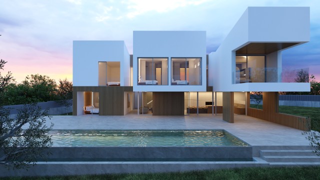 BON40830 Outstanding, new luxury villa with mega pool, innovative design and sea views in Bonaire