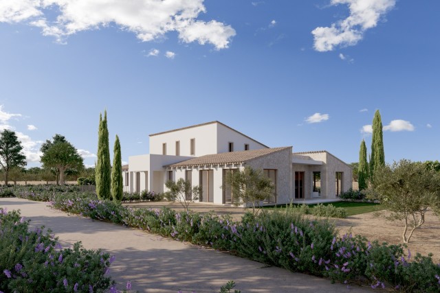 SWOSTM5246 Modern 4-bedroom finca with swimming pool and views of the Tramuntana in Santa Maria del Cami
