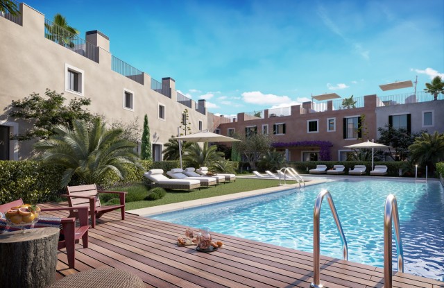 SWOSES10506H Modern development of new apartments in the town of Ses Salines