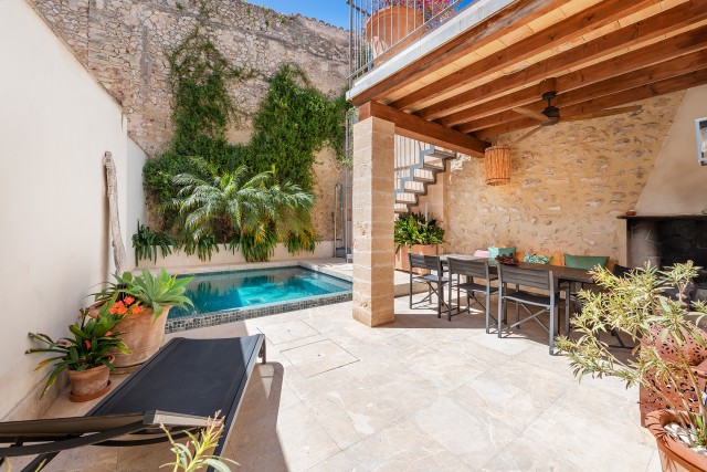 Impeccable village house with lavish pool and terraces in Pollensa old town