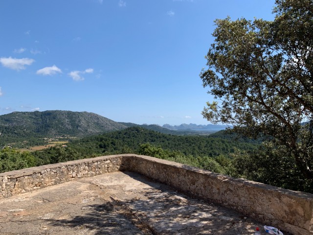 Countryside plot with old buildings in the tranquil surroundings near Pollensa town