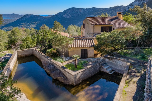 POL52613 Rustic finca with potential on a huge plot with breathtaking sea views in Pollensa