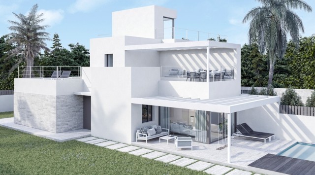 SWOLLU2222BPO Modern, semi-detached house project in Puig de Ros, Llucmajor
