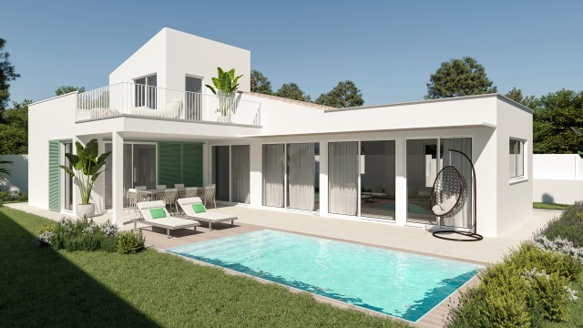 BON40607 Contemporary style villa in project with private pool in Bonaire, Alcudia