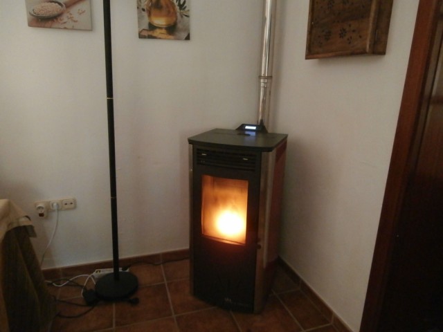 pellet burning stove