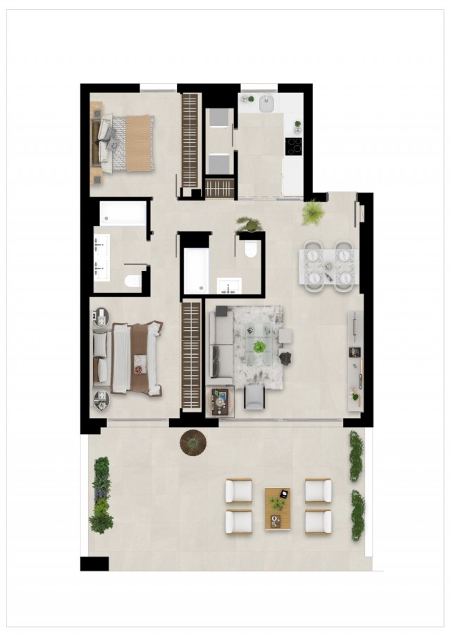 Apartment for Sale - 430.000€ - Nueva Andalucía, Costa del Sol - Ref: 6181