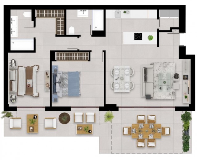 Apartment for Sale - 350.000€ - Nueva Andalucía, Costa del Sol - Ref: 6185