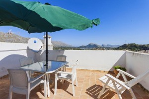 Really impressive town house for sale with outstanding views over to the bay of Pollensa