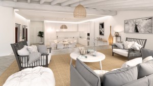 Luxury apartment project under construction in the old town of Palma