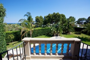 Spacious sea view villa with a tower and pool in a sought-after area of Sol de Mallorca