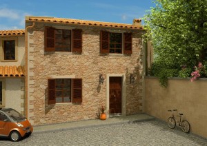 Nice project for a new town house with pool near the Calvario steps in Pollensa