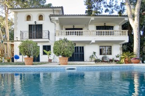 Majestic 6 bedroom villa with pool and sea views in Costa d''en Blanes