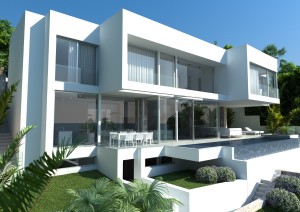 Modern villa for sale in Costa d´en Blanes with a unique view