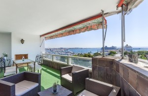 Apartment with magnificent views of the bay of Palma and the cathedral