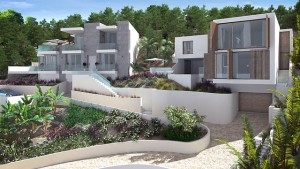 Luxurious modern villa under construction in Santa Ponsa