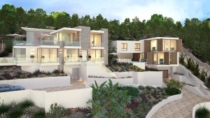 Luxurious villa with ultra modern design under construction in Santa Ponsa
