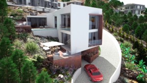 Luxurious modern villa under construction in Santa Ponsa